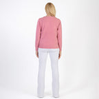 Pure and Natural Crew Neck Cardigan (Size 20) - Dusty Pink