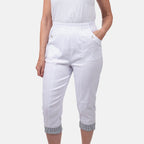 Pure and Natural Woven Trousers (Size 10) - White