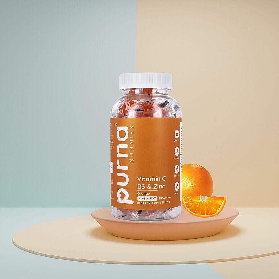 Purna - Orange Flavoured Vitamin C Gummies (60 Gummies) 7233141 5