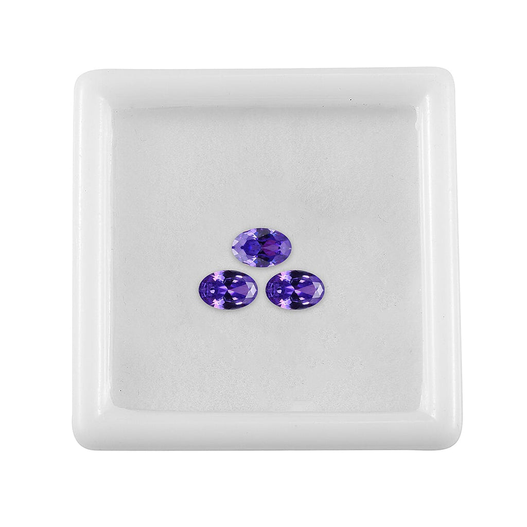 Purple Cubic Zirconia Oval Shape Gemstone 1.99 Ct. - 6x4 mm