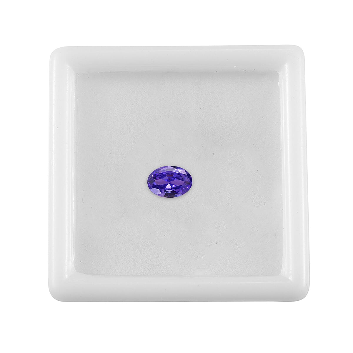 1.11 Ct. Purple Cubic Zirconia Loose Gemstone in Oval Shape (7x5mm) 8068506 3