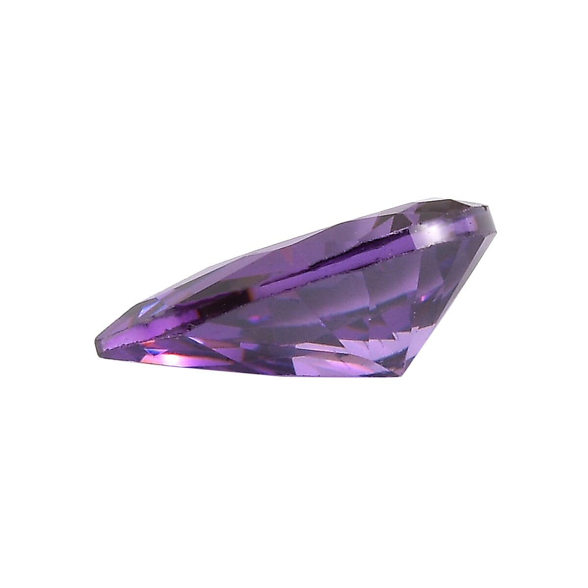 Set of 2 Purple Cubic Zirconia Loose Gemstones in Pear Shape 1.15 Ct. (6x4 mm) 8068507 2