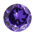 Purple Cubic Zirconia Round Shape Gemstone 0.69 Ct. - 5 mm