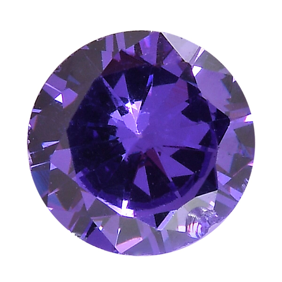 0.69 Ct. Purple Cubic Zirconia Loose Gemstone in Round Shape (5 mm) 8068509 0