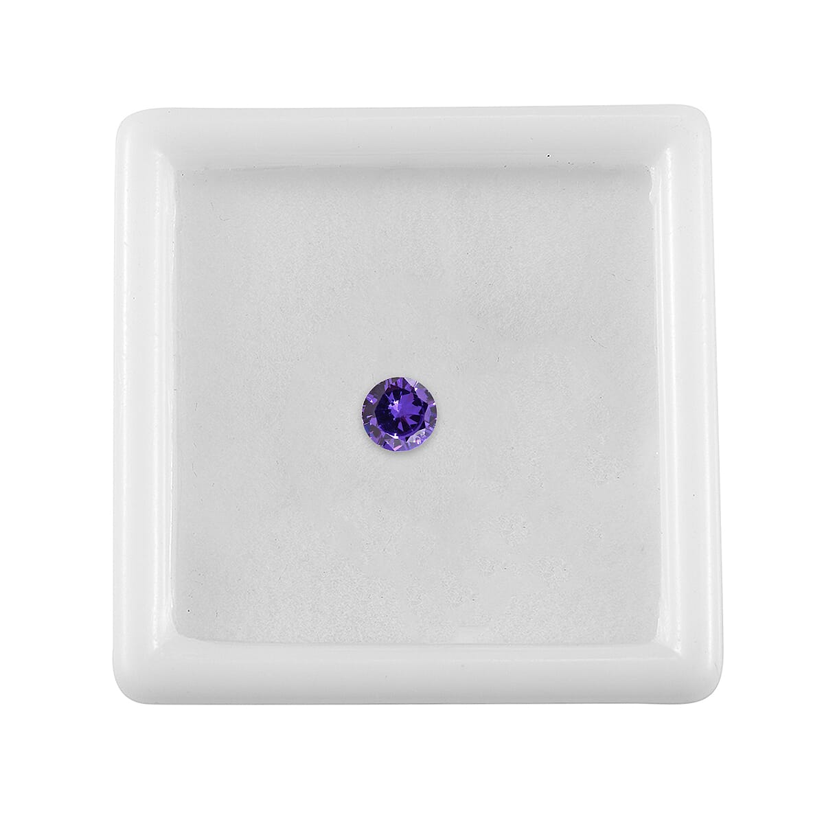 0.69 Ct. Purple Cubic Zirconia Loose Gemstone in Round Shape (5 mm) 8068509 3