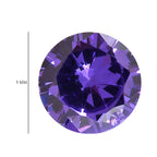 Purple Cubic Zirconia Round Shape Gemstone 0.69 Ct. - 5 mm