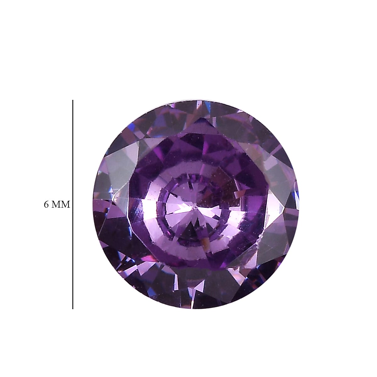 2.55 Ct. Set of 2 Purple Cubic Zirconia Loose Gemstones in Round Shape (6 mm) 8068510 5