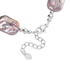 Multi Colour Keshi Pearl Bracelet (Size 7 - 1.5 Inch Ext)