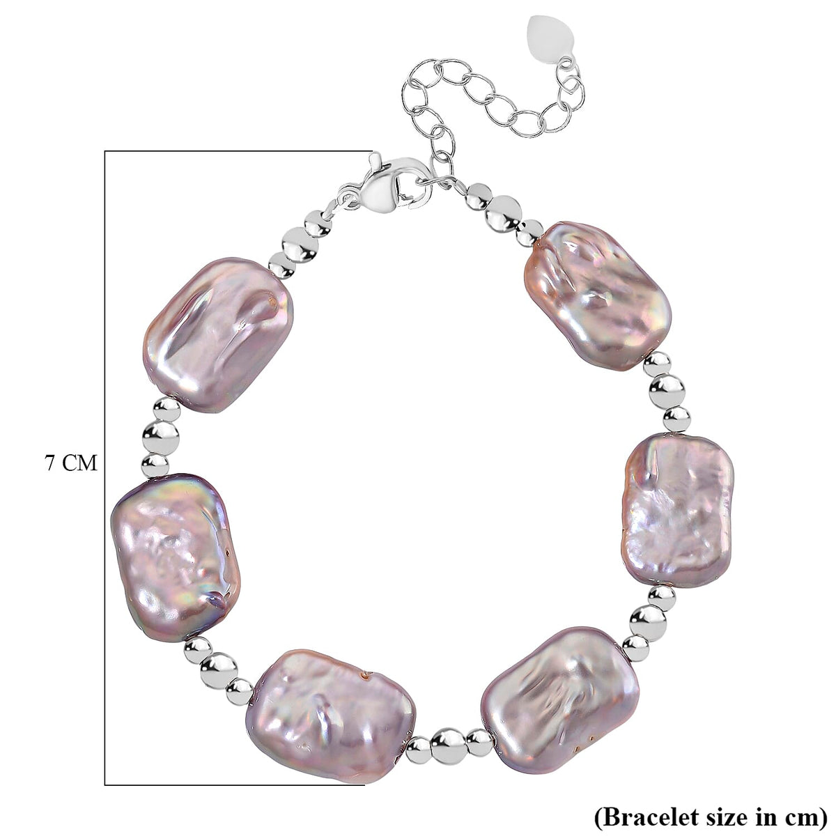 Multi Colour Freshwater Pearl Bracelet (Size 7 - 1.5 Inch Ext) With Lobster Clasp in Gold Tone V32729167 5
