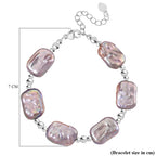 Multi Colour Keshi Pearl Bracelet (Size 7 - 1.5 Inch Ext)