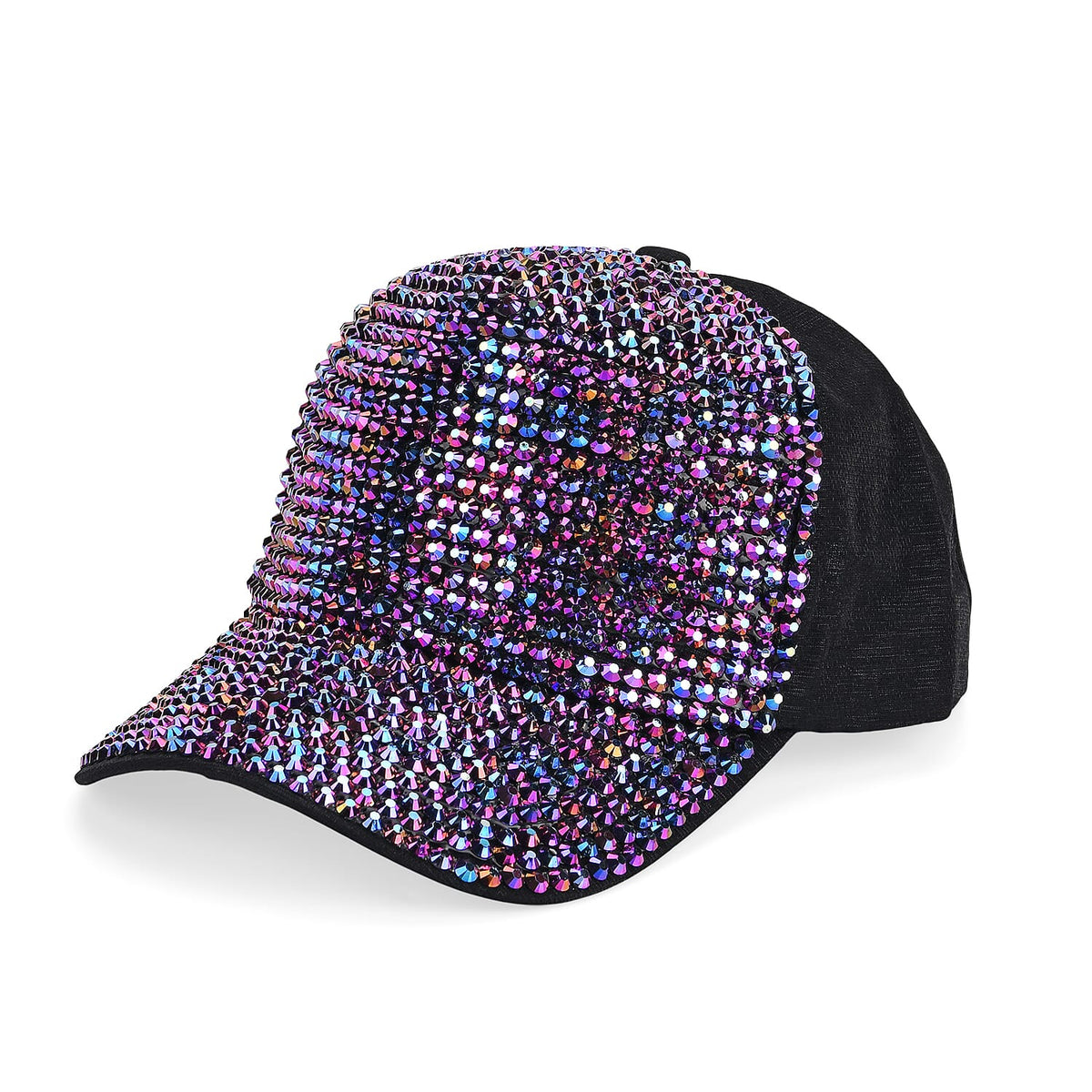 Purple Rhinestone Baseball Cap (57 cm) - Purple 8223100 0