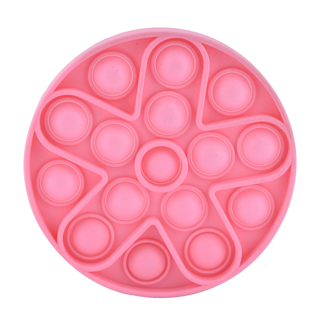 Push Bubble Stress Relieving Circular Fidget for Adults-Children in Pink (Dia- 11.5cm)