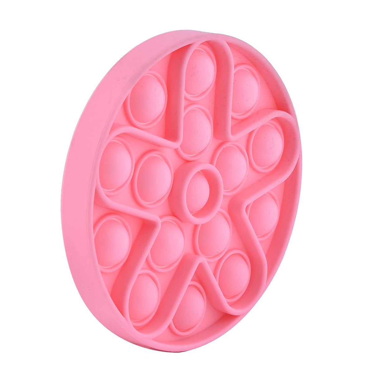 Push Bubble Stress Relieving Circular Fidget for Adults-Children in Pink (Dia- 11.5cm) 6291579 1