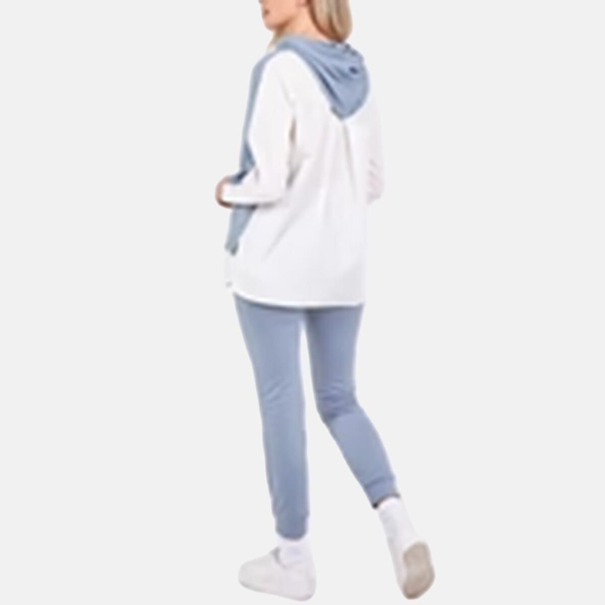 QED London Pullover Sweatshirt Hoodie With Shirt (Size M, 12 to 14) - Blue V32606471 1