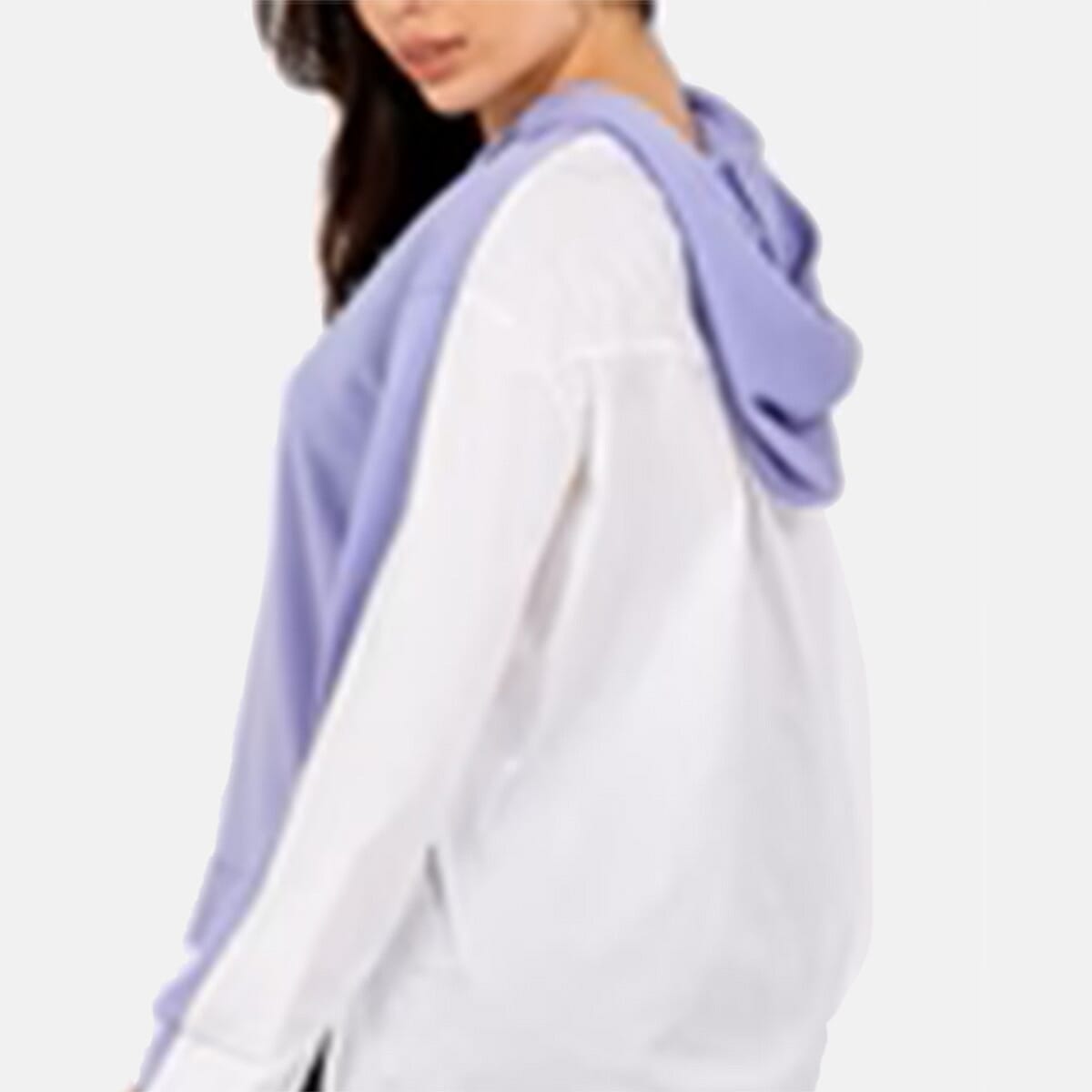 QED London Pullover Sweatshirt Hoodie With Shirt (Size S, 8 to 10) - Lilac V32530815 1