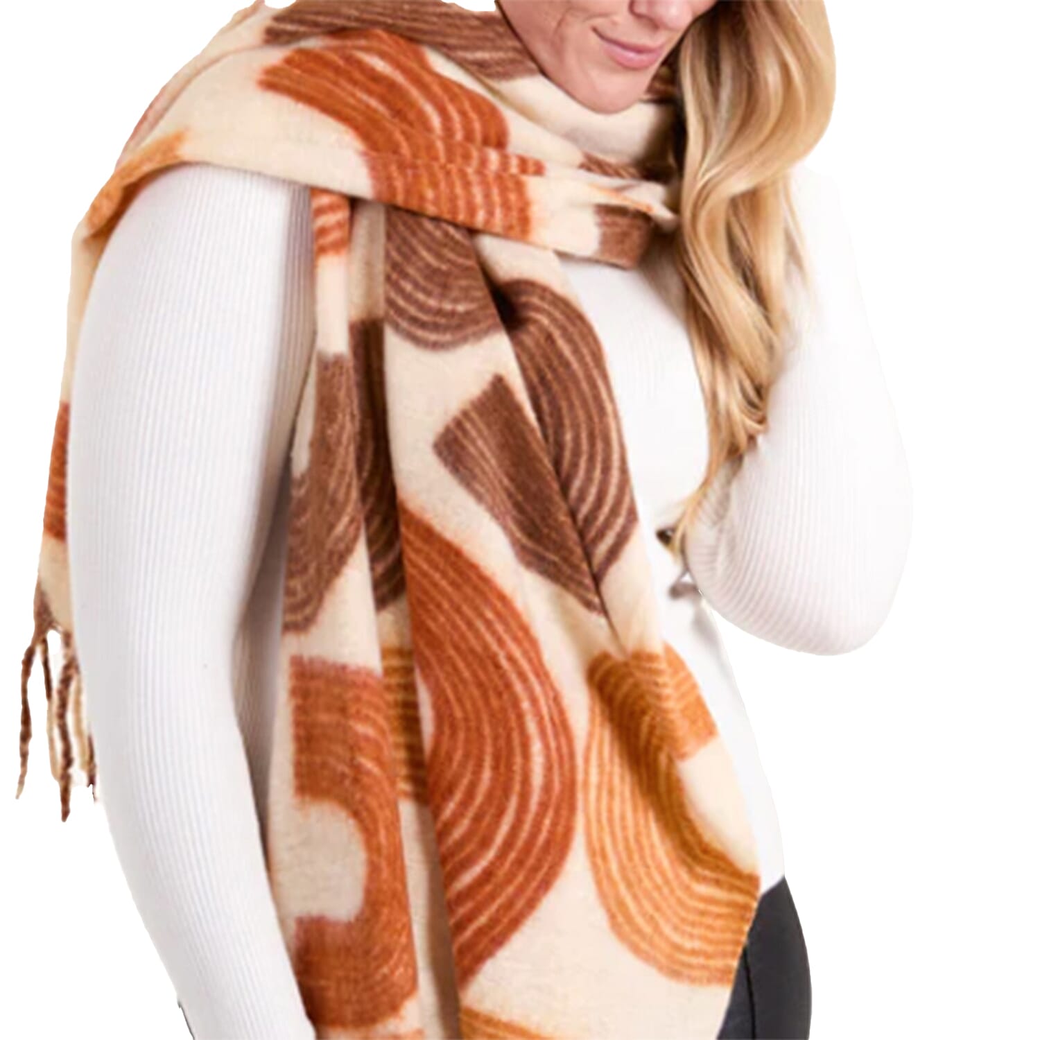 QED London  Scarf (Size - One Size) - Cream Multi 8363835 0