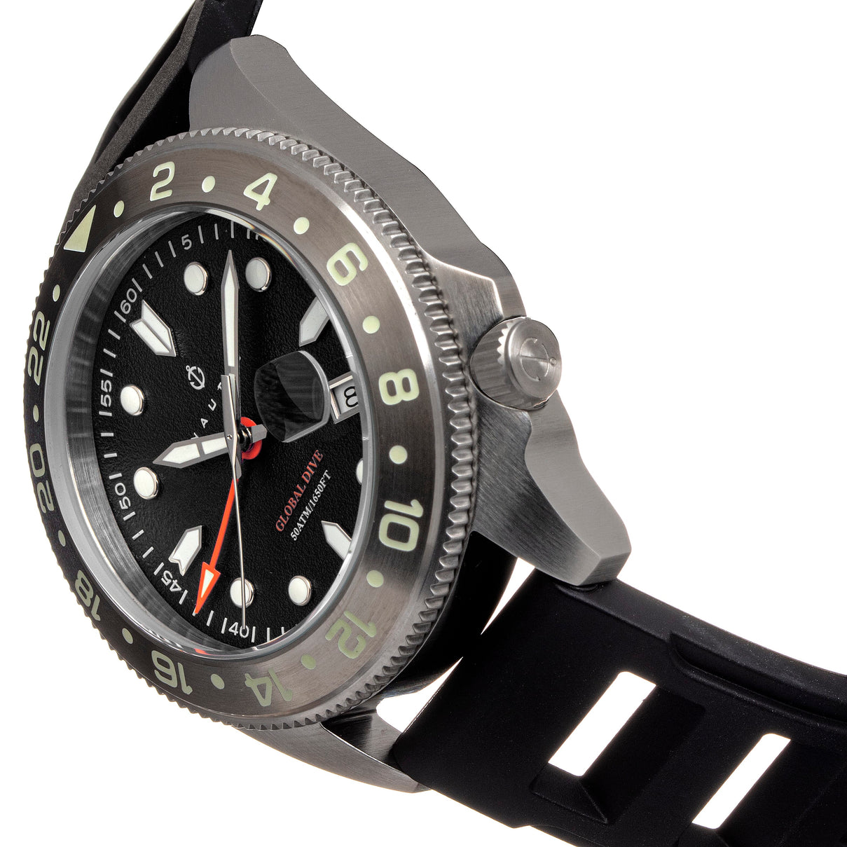 Nautis Global Dive Watch with Date in Stainless Steel 7682751 2