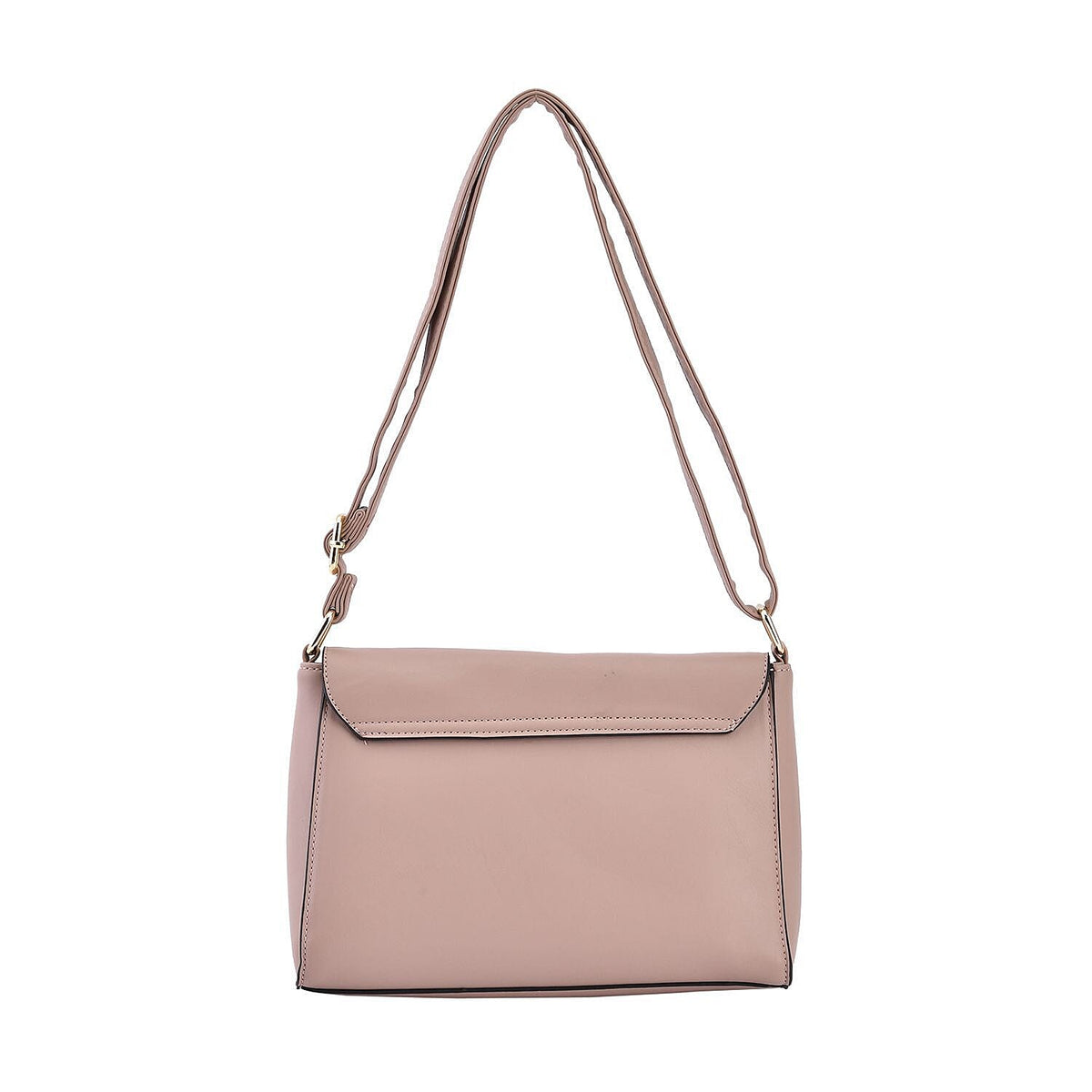 Quilted Diamond Pattern Crossbody Bag - Pink 7162546 5