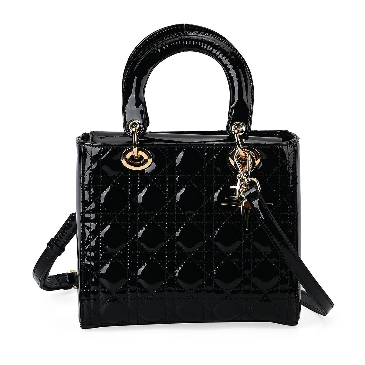 Quilted Lattice Pattern Genuine Leather Crossbody Bag 7890728 1