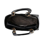 Milan Boutique Closeout - Sumptuous 100% Genuine Leather Quilted Crossbody Bag - Black