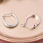 RACHEL GALLEY Black Spinel  Earrings (with Clasp) in Rhodium Overlay Sterling Silver