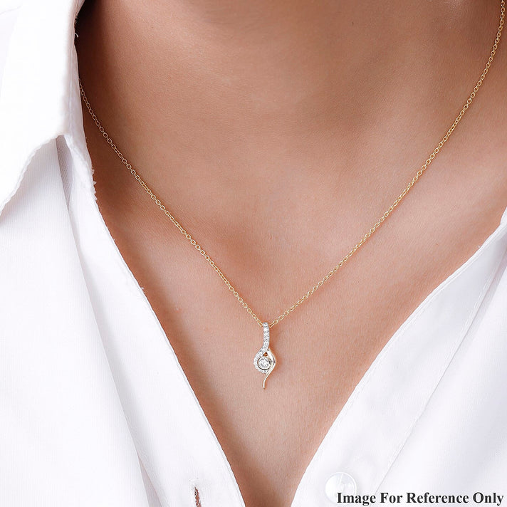 RACHEL GALLEY 14K Yellow Gold IGI Certified SI-G-H Diamond Pendant 0.22 Ct. 9030511 2