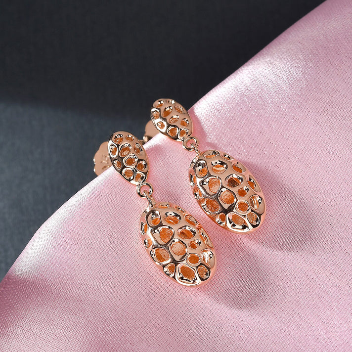 RACHEL GALLEY 18K Vermeil Rose Gold Overlay Sterling Silver Earrings (with Push Back) 2893442 2