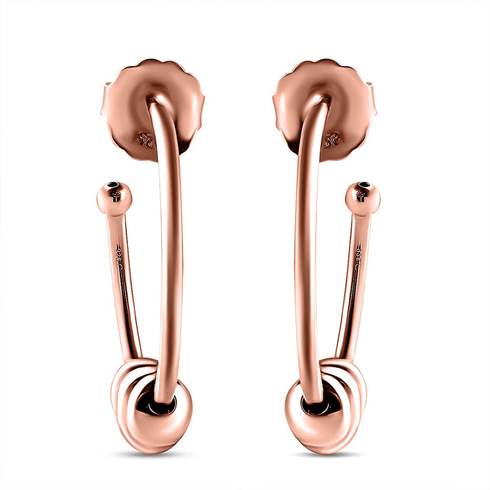 RACHEL GALLEY 18K Vermeil Rose Gold Overlay Sterling Silver Hoop Earrings (with Push Back) 3888529 2