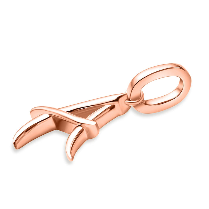 RACHEL GALLEY 18K Vermeil Rose Gold Overlay Sterling Silver Initial A Pendant 8726022 2