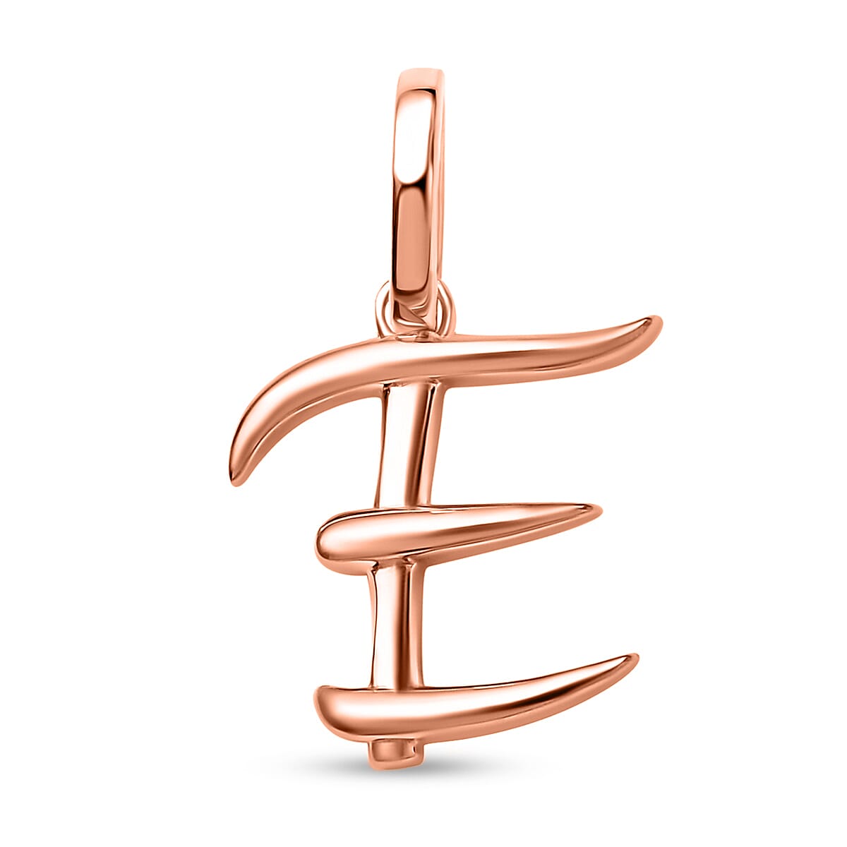 RACHEL GALLEY 18K Vermeil Rose Gold Overlay Sterling Silver Initial E Pendant 8726052 0