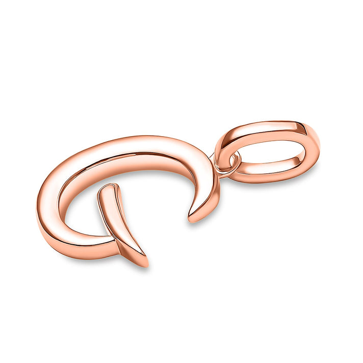 RACHEL GALLEY 18K Vermeil Rose Gold Overlay Sterling Silver Initial G Pendant 8726068 2