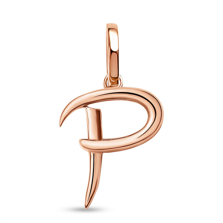 RACHEL GALLEY 18K Vermeil Rose Gold Overlay Sterling Silver Initial P Pendant 8726128 1