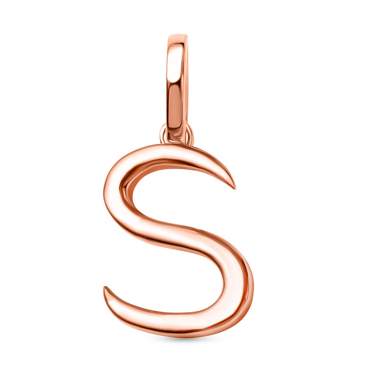 RACHEL GALLEY 18K Vermeil Rose Gold Overlay Sterling Silver Initial S Pendant 8726143 0
