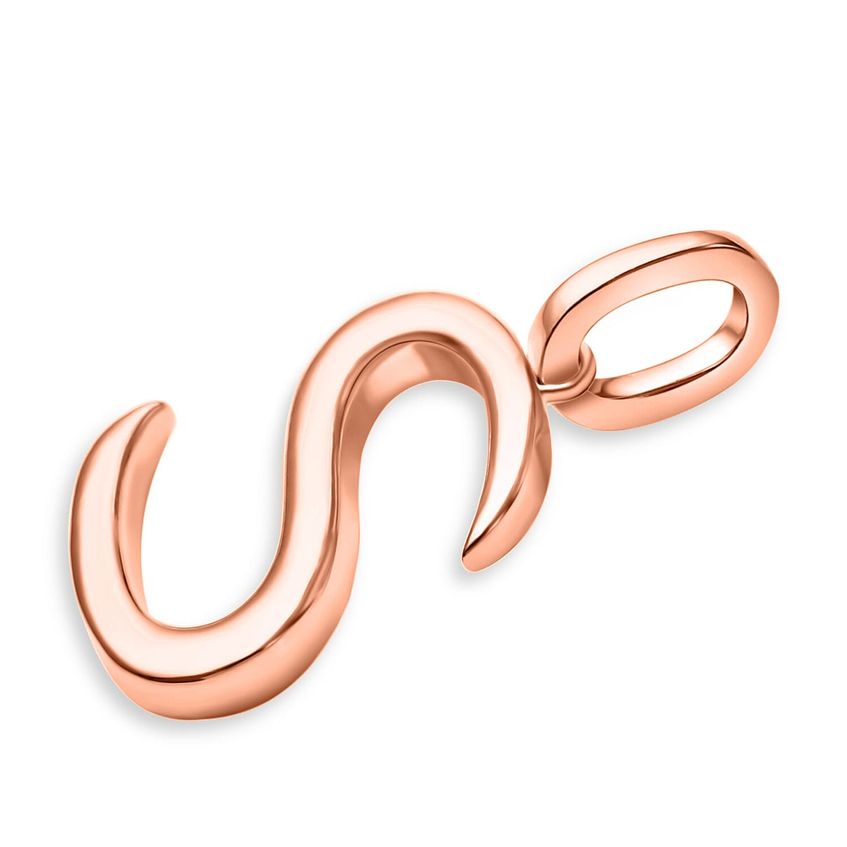 RACHEL GALLEY 18K Vermeil Rose Gold Overlay Sterling Silver Initial S Pendant 8726143 1