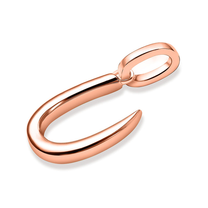 RACHEL GALLEY 18K Vermeil Rose Gold Overlay Sterling Silver Initial U Pendant 8726157 2