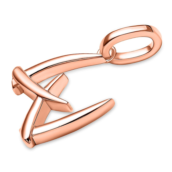 RACHEL GALLEY 18K Vermeil Rose Gold Overlay Sterling Silver Initial W Pendant 8726181 2
