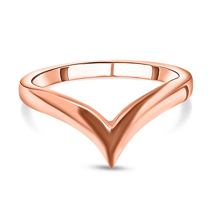 RACHEL GALLEY 18K Vermeil Rose Gold Overlay Sterling Silver Wishbone Ring 3890083 1