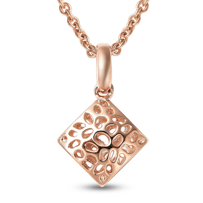 RACHEL GALLEY  18K Vermeil Rose Gold Plated Sterling Silver Pendant and Chain With Lobster Clasp , (Size:18/24/30) , Silver Wt. 8.73 Gms 3881785 1