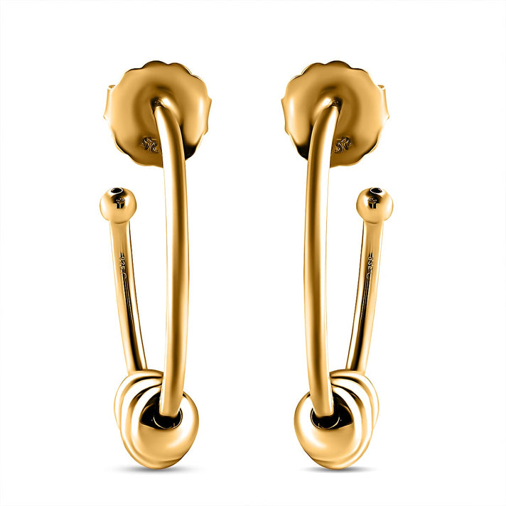 RACHEL GALLEY 18K Vermeil Yellow Gold Overlay Sterling Silver Hoop Earrings (with Push Back) 3888528 2
