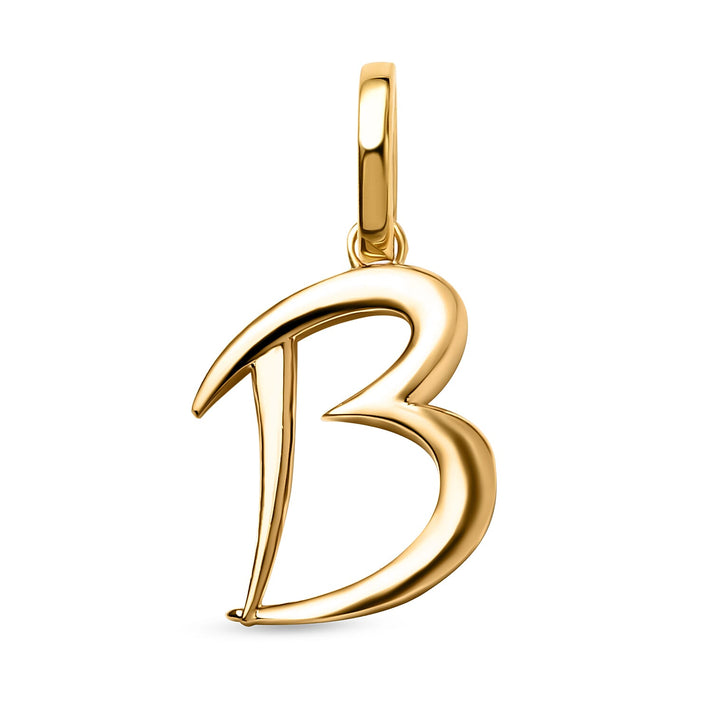 RACHEL GALLEY 18K Vermeil Yellow Gold Overlay Sterling Silver Initial B Pendant 8726029 1
