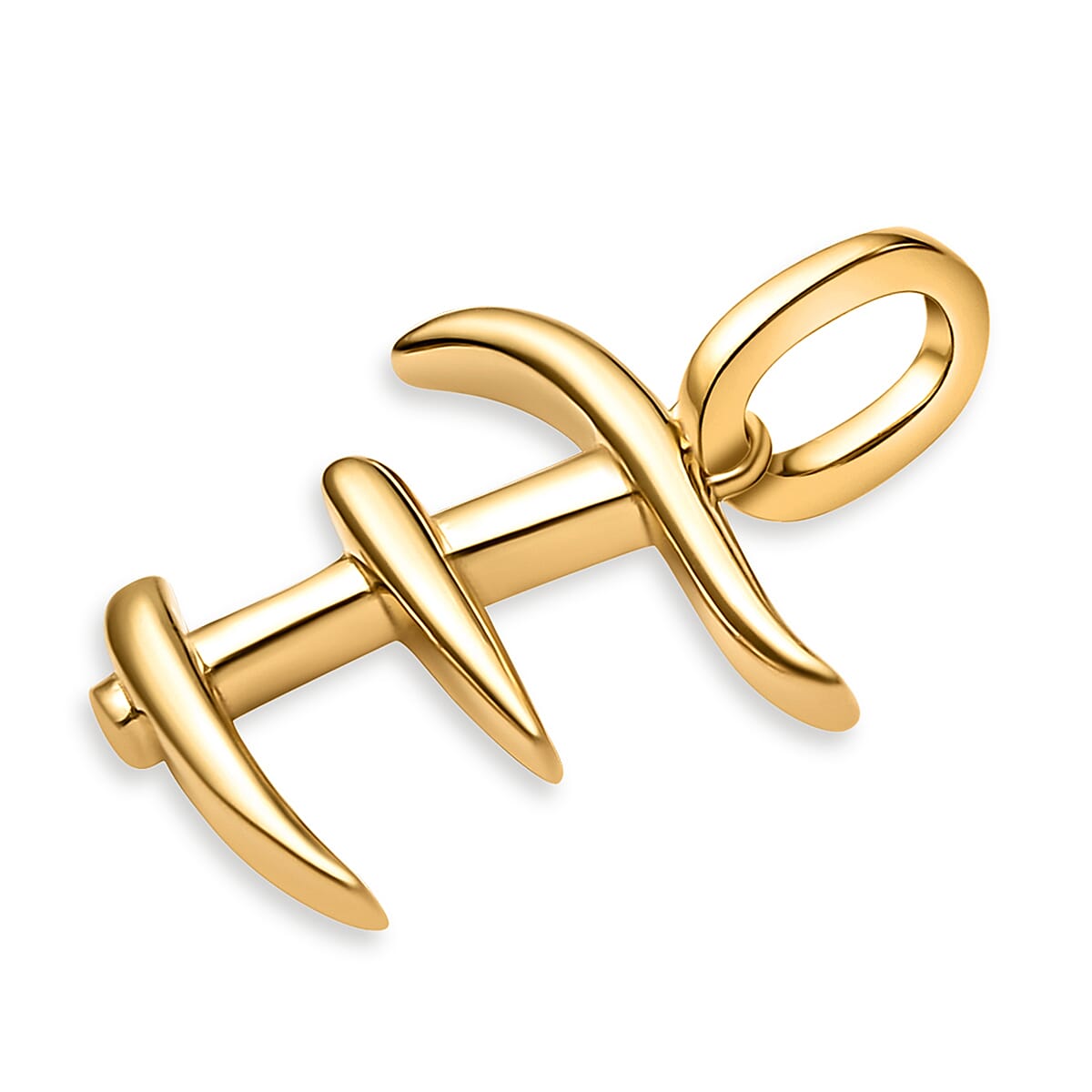 RACHEL GALLEY 18K Vermeil Yellow Gold Overlay Sterling Silver Initial E Pendant 8726053 1