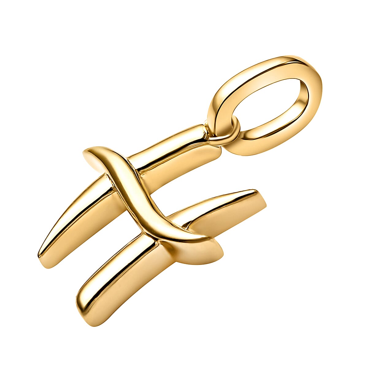 RACHEL GALLEY 18K Vermeil Yellow Gold Overlay Sterling Silver Initial H Pendant 8726066 1