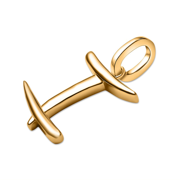 RACHEL GALLEY 18K Vermeil Yellow Gold Overlay Sterling Silver Initial I Pendant 8726076 2