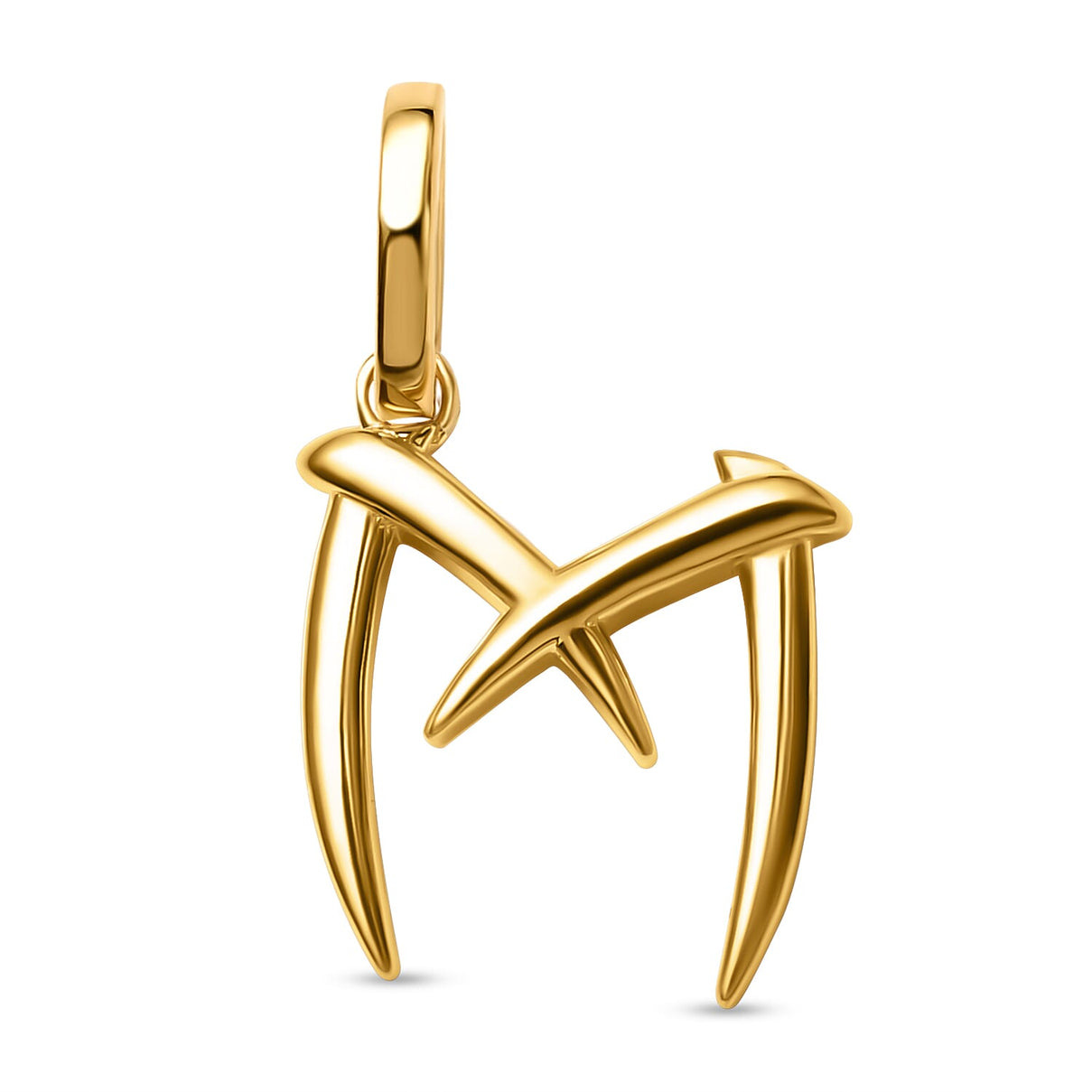 RACHEL GALLEY 18K Vermeil Yellow Gold Overlay Sterling Silver Initial M Pendant 8726113 0