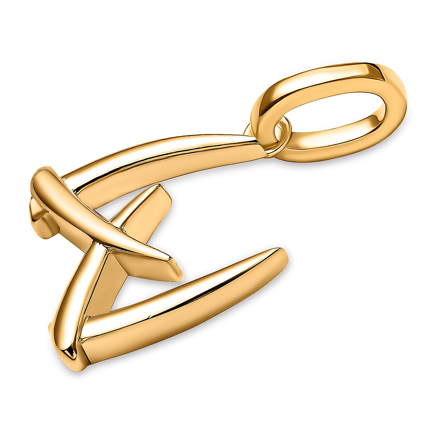 RACHEL GALLEY 18K Vermeil Yellow Gold Overlay Sterling Silver Initial W Pendant 8726182 1