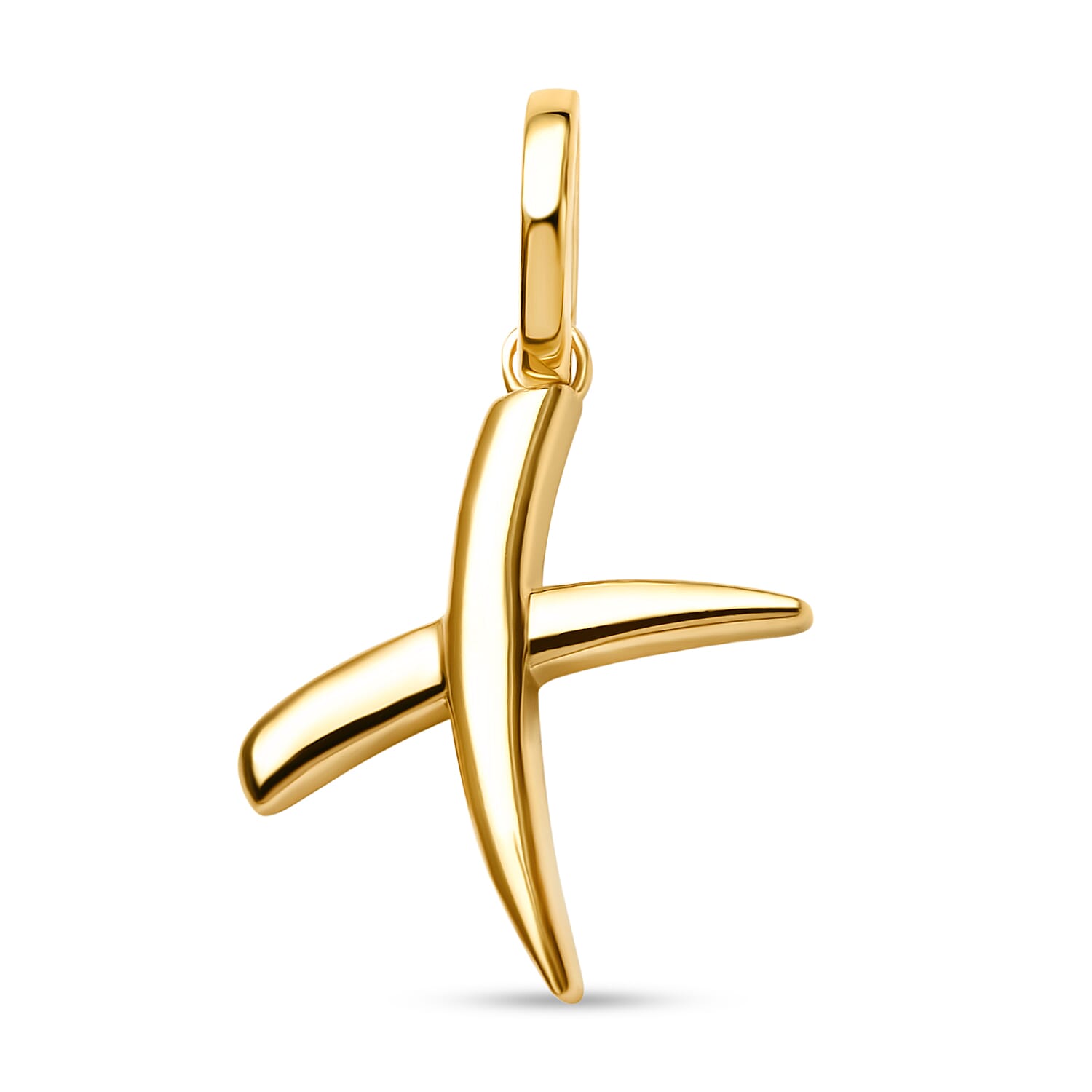 RACHEL GALLEY 18K Vermeil Yellow Gold Overlay Sterling Silver Initial X Pendant 8726183 0