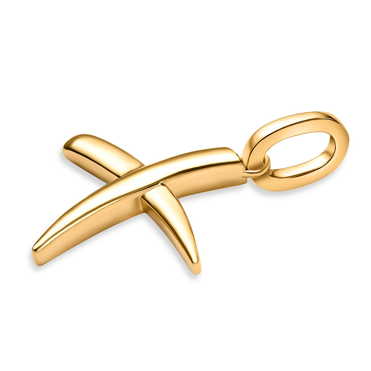 RACHEL GALLEY 18K Vermeil Yellow Gold Overlay Sterling Silver Initial X Pendant 8726183 1