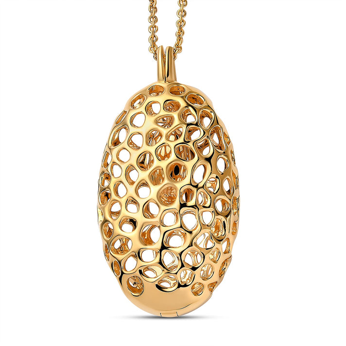 RACHEL GALLEY 18K Vermeil Yellow Gold Overlay Sterling Silver Pendant with Chain (Size - 18/24/30), Silver Wt. 22.10 Gms 3888563 1