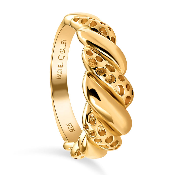 RACHEL GALLEY 18K Vermeil Yellow Gold Overlay Sterling Silver Ring, Silver Wt. 6.32 Gms 8727313 2