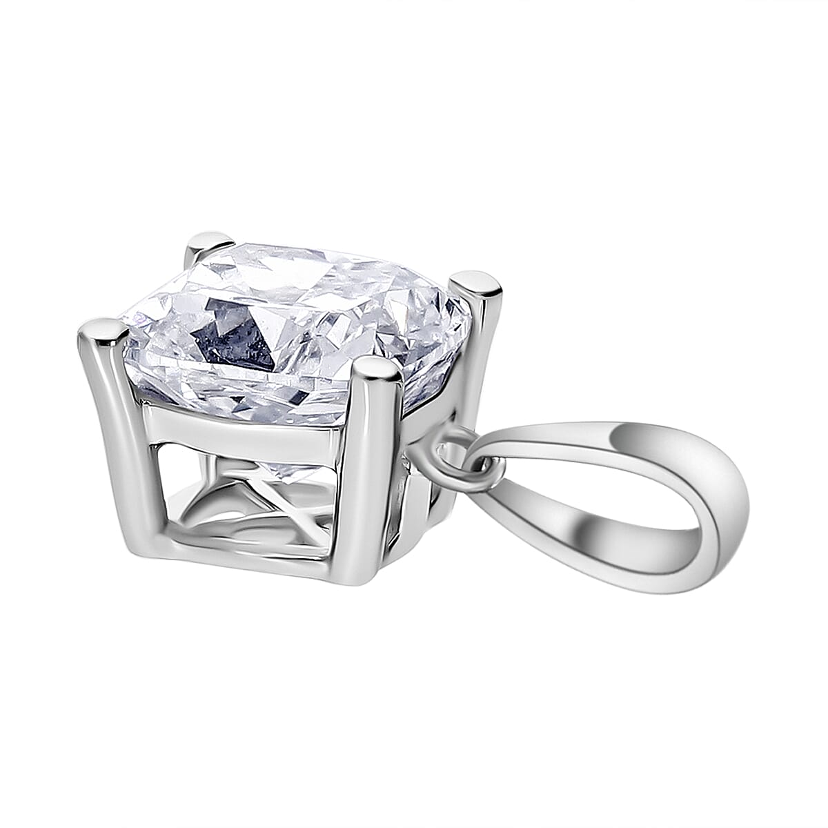 RACHEL GALLEY 950 Platinum VS-EF Lab Grown Diamond Cushion Cut Solitaire Pendant 1.02 Ct. 8084056 19